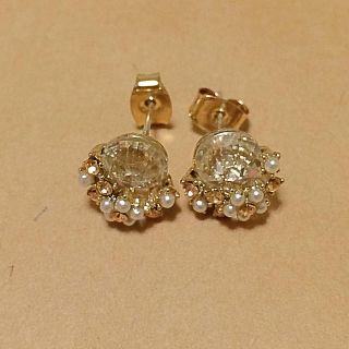 フラワー(flower)のflower ビジューピアス(ピアス)