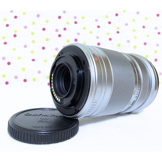 OLYMPUS(オリンパス)の新品❤️OLYMPUS 望遠レンズ  ED 40-150mm シルバー ズーム スマホ/家電/カメラのカメラ(レンズ(ズーム))の商品写真