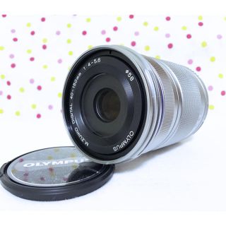 オリンパス(OLYMPUS)の新品❤️OLYMPUS 望遠レンズ  ED 40-150mm シルバー ズーム(レンズ(ズーム))