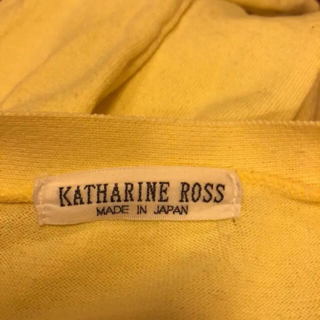 KATHARINE ROSS(キャサリンロス)の美品♡キャサリンロス 長袖カーディガン 黄色 Mサイズ レディースのトップス(カーディガン)の商品写真