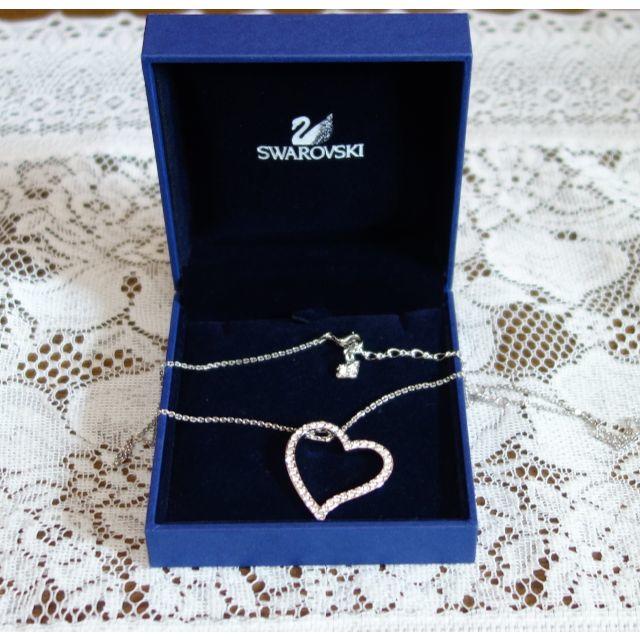 SWAROVSKI - スワロフスキーのオープンハートネックレス