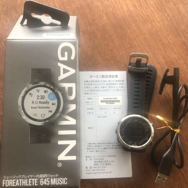 GARMIN(ガーミン)のGARMIN FOREATHLETE 645 MUSIC メンズの時計(腕時計(デジタル))の商品写真