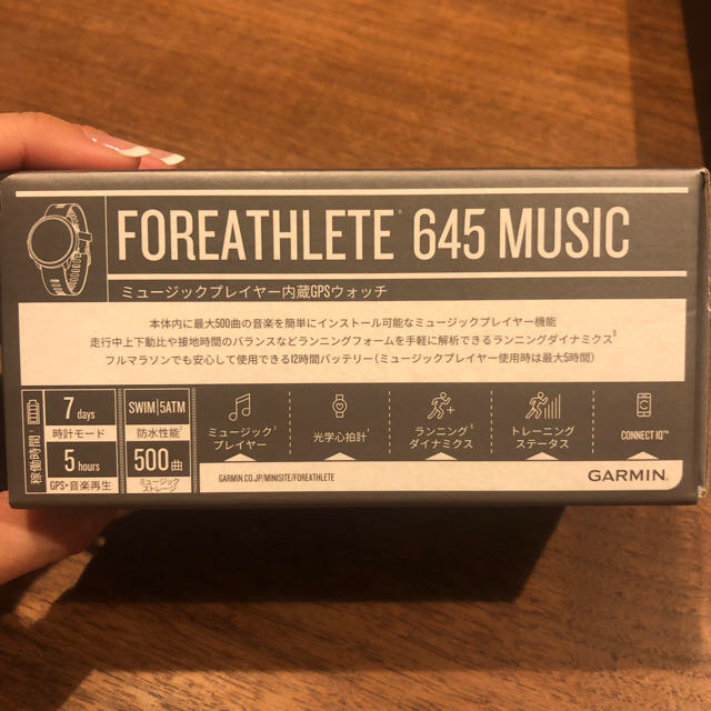 GARMIN(ガーミン)のGARMIN FOREATHLETE 645 MUSIC メンズの時計(腕時計(デジタル))の商品写真