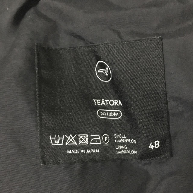 teatora device coat packable black 48 メンズのジャケット/アウター(ステンカラーコート)の商品写真