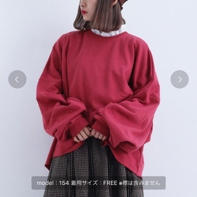 merlot(メルロー)のオーバサイズスウェット レディースのトップス(トレーナー/スウェット)の商品写真