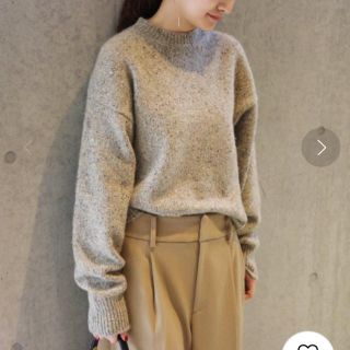 オーラリー 15AW ネップカシミヤミドルゲージニットセーター