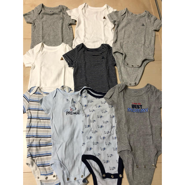 babyGAP(ベビーギャップ)のロンパース 男の子 半袖 gap ベビーザらス baby gap 肌着 キッズ/ベビー/マタニティのベビー服(~85cm)(ロンパース)の商品写真