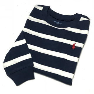 ラルフローレン(Ralph Lauren)の新品✨ボーダー ロングスリーブ Tシャツ 18M/85(Ｔシャツ)