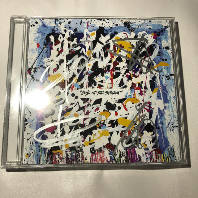 ONE OK ROCK(ワンオクロック)のワンオク EYE OF THE STORM サイン入りCD エンタメ/ホビーのタレントグッズ(ミュージシャン)の商品写真