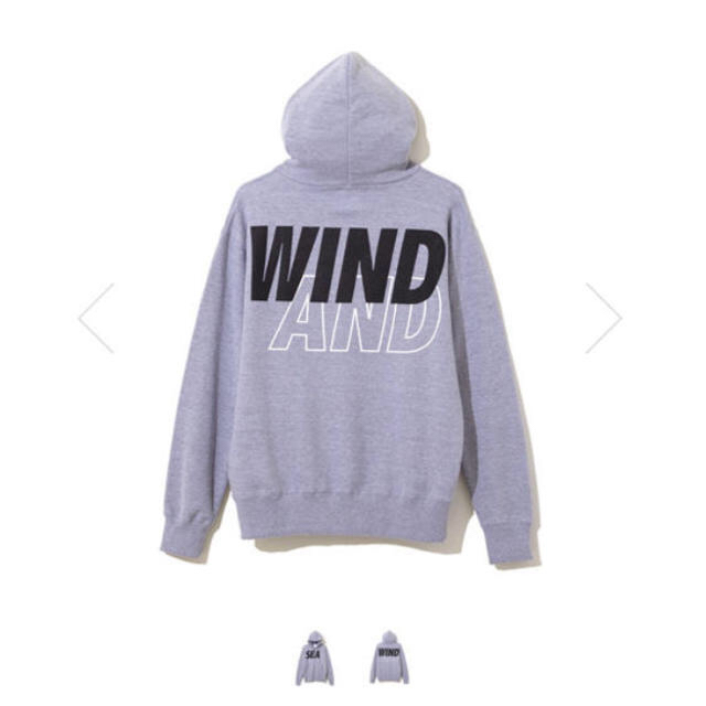 GDC(ジーディーシー)のWIND AND SEA PULLOVER SWEAT A Lサイズ GRAY  メンズのトップス(パーカー)の商品写真