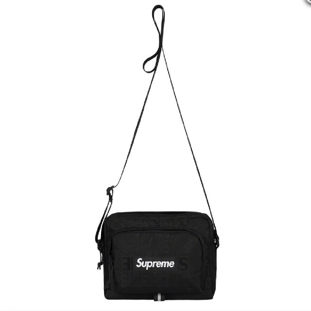 19ss 黒 Supreme Shoulder Bag