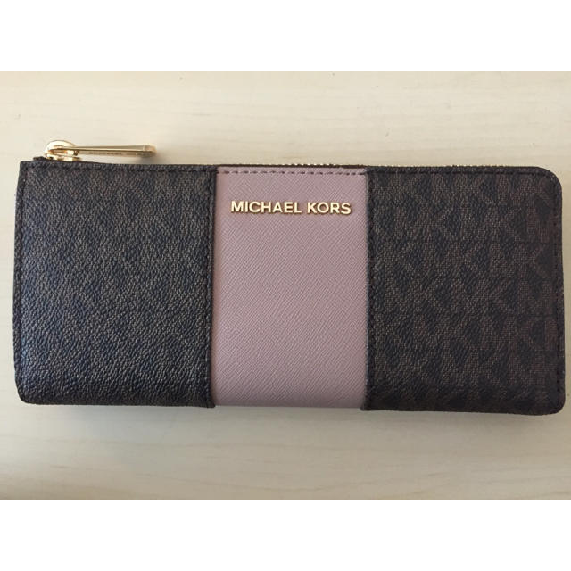 Michael Kors(マイケルコース)の【ちゃまる様専用】マイケルコース 長財布 ピンク×ブラウン レディースのファッション小物(財布)の商品写真