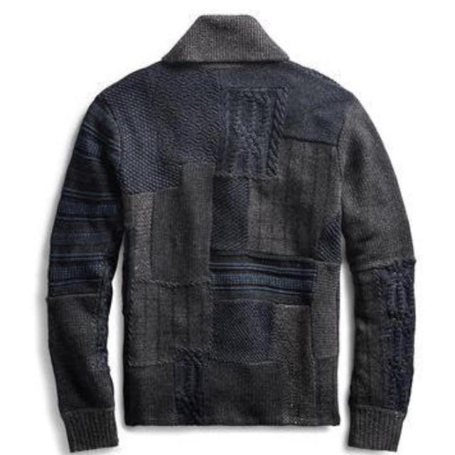 RRL - 新品*RRL*インディゴ パッチワーク カーディガン*S*ダブルアール RRL - 新品*RRL*インディゴ パッチワーク カーディガン*S*ダブルアール
