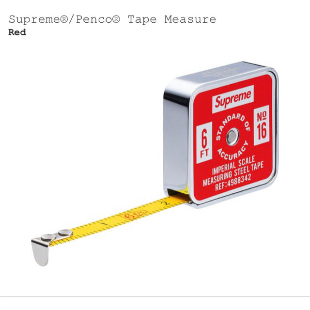 supreme penco tape measure 赤 メジャー