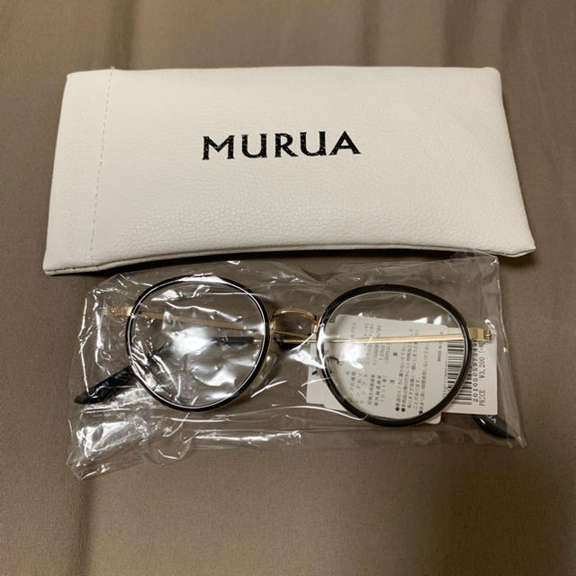 MURUA(ムルーア)の【新品】MURUA 伊達メガネ レディースのファッション小物(サングラス/メガネ)の商品写真