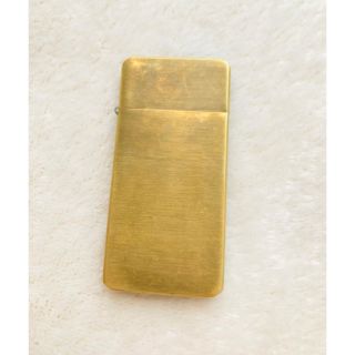 ジッポー(ZIPPO)のBriquer オイルライター 薄型 スリム ゴールド(タバコグッズ)