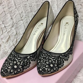 ダイアナ(DIANA)のパンプス レース Diana 24.5(ハイヒール/パンプス)