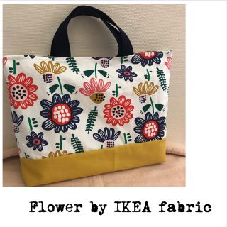 手提げバック・レッスンバッグ✱Flower by IKEA fabric(バッグ/レッスンバッグ)