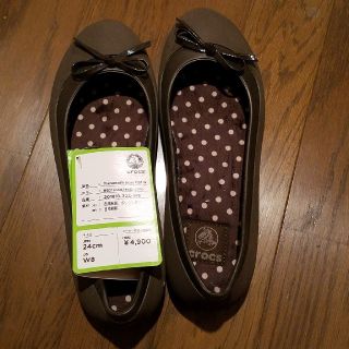 クロックス(crocs)の【定価以下】クロックス　24㌢　茶色(ハイヒール/パンプス)