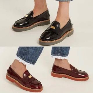 miumiu 厚底コインローファー 22.5センチ