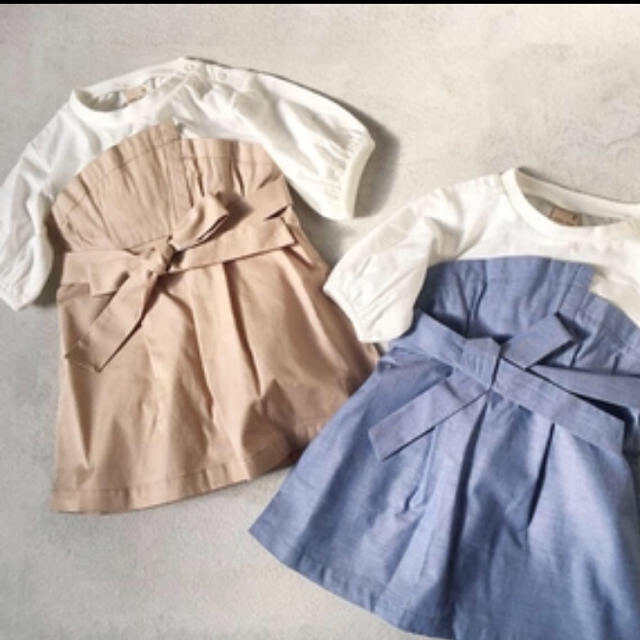 petit main(プティマイン)のプティマイン♡ワンピ♡90♡美品 キッズ/ベビー/マタニティのベビー服(~85cm)(ワンピース)の商品写真