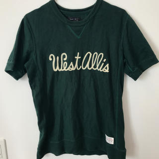 グリーン 刺繍 ロゴ(Tシャツ/カットソー(半袖/袖なし))