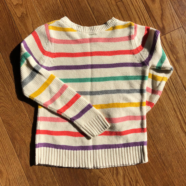 babyGAP(ベビーギャップ)のボーダーニット キッズ/ベビー/マタニティのキッズ服女の子用(90cm~)(ニット)の商品写真