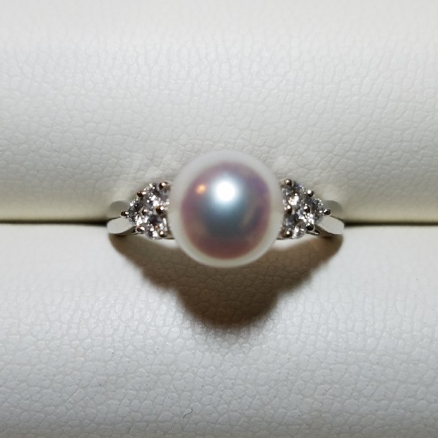 MIKIMOTO(ミキモト)のオシャレ上級者アイテム👑現行品MIKIMOTOあこや真珠&ダイヤモンドリング レディースのアクセサリー(リング(指輪))の商品写真