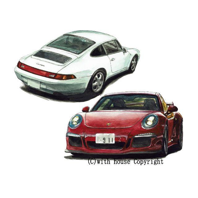 GC-1119 Porsche911限定版画直筆サイン額装●作家平右ヱ門 1