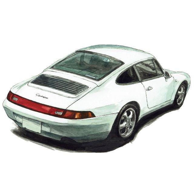 GC-1119 Porsche911限定版画直筆サイン額装●作家平右ヱ門 2