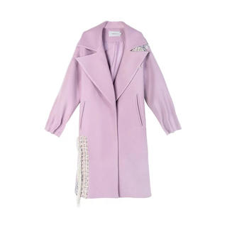 韓国ファッション ロングコート 紫の通販 by 韓国ファッション RAY｜ラクマ