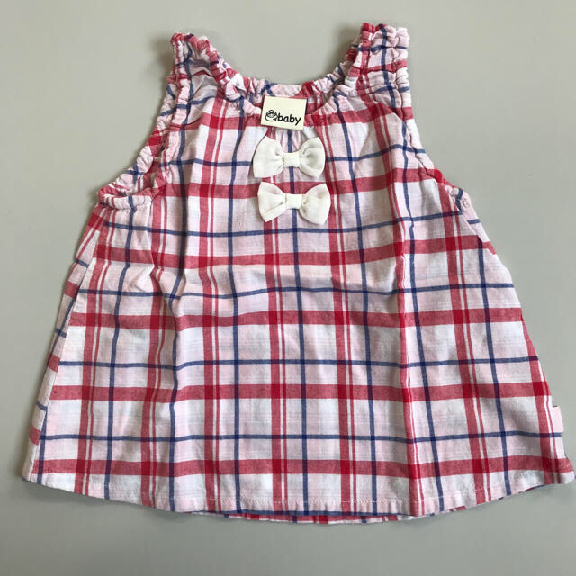 BeBe(ベベ)のいちご帽子&べべ セットアップ キッズ/ベビー/マタニティのベビー服(~85cm)(その他)の商品写真