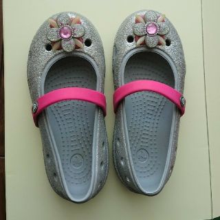 クロックス(crocs)のクロックス キッズ 女の子 フラットシューズ C9 16.5センチ(サンダル)