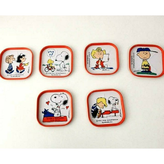 SNOOPY(スヌーピー)のタイムサービス！未使用品!!アンティークブリキ スヌーピーコースター エンタメ/ホビーのおもちゃ/ぬいぐるみ(キャラクターグッズ)の商品写真