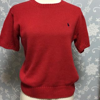 ラルフローレン(Ralph Lauren)の美品  ラルフローレン  半袖ニット  レディース Mサイズ(ニット/セーター)