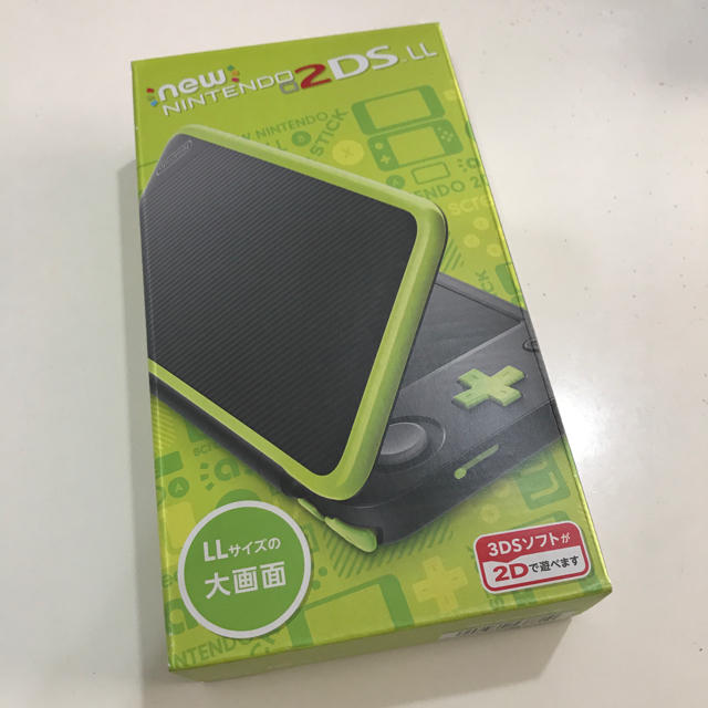 new NINTENDO 2DSLL ブラック×ライム 新品携帯用ゲーム機本体