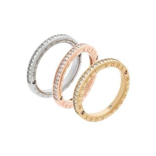 マイケルコース(Michael Kors)のMICHAEL KORS Tri-Tone 3-Pc. Set Pavé レディ(リング(指輪))