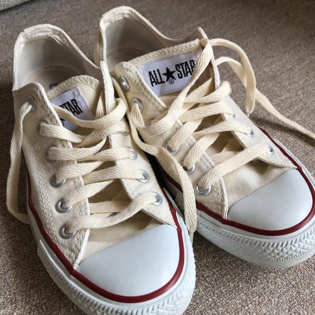 CONVERSE(コンバース)のコンバースオールスター スニーカー 23.5cm クリーム色ベージュ レディースの靴/シューズ(スニーカー)の商品写真