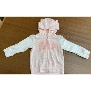 ベビーギャップ(babyGAP)のbaby GAP 薄手パーカー ピンク 80センチ(その他)