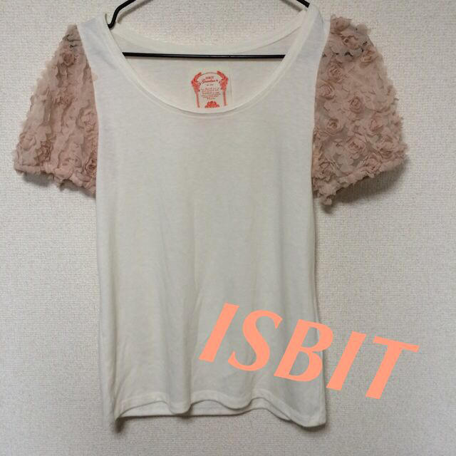 ISBIT(アイズビット)の袖オーガンジーTシャツ♡ レディースのトップス(Tシャツ(半袖/袖なし))の商品写真