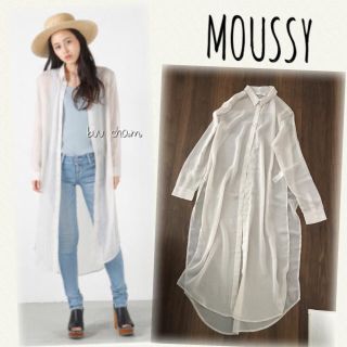 マウジー(moussy)のMOUSSY♡シアーロングシャツ(シャツ/ブラウス(長袖/七分))