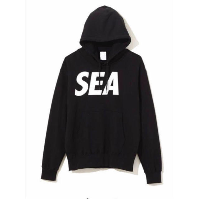 メンズ送料無料 WIND AND SEA HOODIE BLACK L