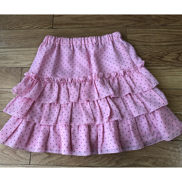 mezzo piano(メゾピアノ)のmezzo piano☆フリルスカート☆130cm キッズ/ベビー/マタニティのキッズ服女の子用(90cm~)(スカート)の商品写真