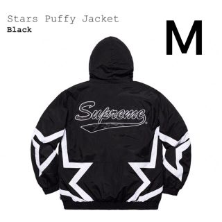 Supreme 2019SS Stars Puffy Jacket 黒 Mサイズ