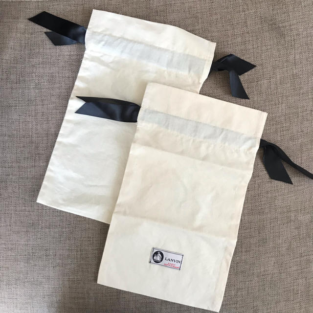 LANVIN(ランバン)の【送料込み】LANVIN シューズ袋 2枚 レディースのバッグ(ショップ袋)の商品写真