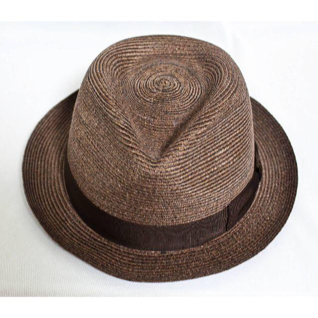 Borsalino(ボルサリーノ)の新品【ボルサリーノ】イタリア製 ヘンプブレード ハット 茶 パナマ 59(L) メンズの帽子(ハット)の商品写真