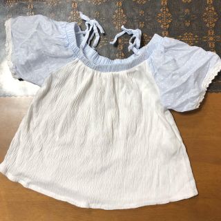 ザラキッズ(ZARA KIDS)のZaraGirlsオフショルトップス(Tシャツ/カットソー)