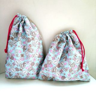 ハンドメイド オーダー レッスンバッグ 巾着 ランチョンマットの通販