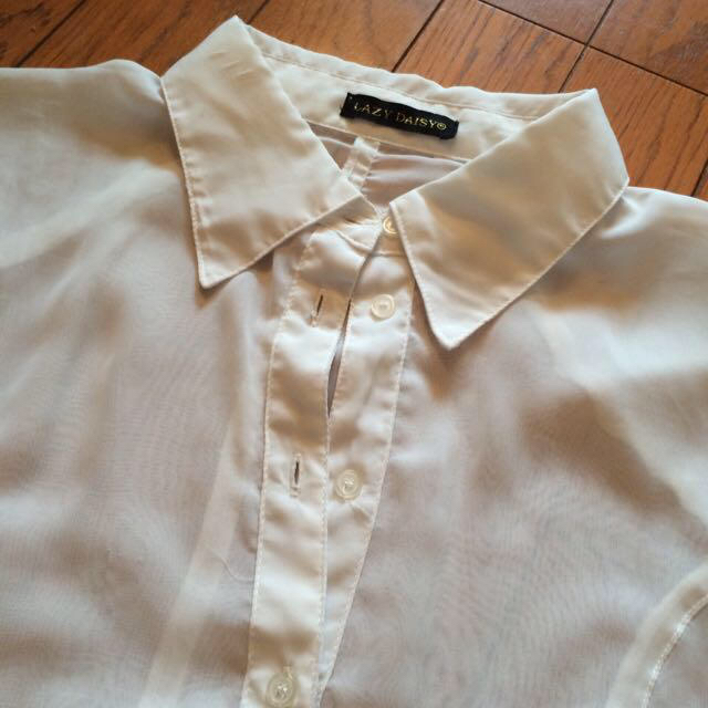 透けシャツ レディースのトップス(シャツ/ブラウス(長袖/七分))の商品写真