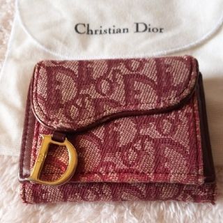ディオール(Christian Dior) 財布(レディース)(レッド/赤色系)の通販 ディオール(Christian Dior) 財布(レディース)(レッド/赤色系)の通販